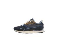Trainingsschuh PEPE JEANS "trainers BEXLEY EVOLVE M", Herren, Gr. 45, blau (navy), 75% Polyurethan, 15% Polyamid, 10% Polyester, Schuhe (99532521-45) navy