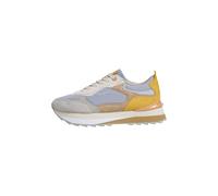 Trainingsschuh PEPE JEANS "trainers FREYA WAVE W", Damen, Gr. 41, bunt (ice blau), 60% COW SUEDE, 35% Baumwolle, 5% Polyurethan, Schuhe (45442927-41) ice blau