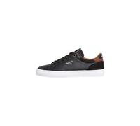 Trainingsschuh PEPE JEANS "trainers KENTON COURT M", Herren, Gr. 42, schwarz, 75% Polyurethan, 15% COW SUEDE, 10% Polyester, Schuhe (24678669-42) schwarz