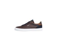 Trainingsschuh PEPE JEANS "trainers KENTON COURT M", Herren, Gr. 45, braun, 75% Polyurethan, 15% COW SUEDE, 10% Polyester, Schuhe (66077001-45) braun