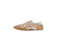 Trainingsschuh PEPE JEANS "trainers NOA DANCE W", Damen, Gr. 28, beige (sand beige), 45%Polyester, 35% Rindsvelours, 15% Polyuerethane, 5% Spaltleder, Schuhe (48888565-38) sand beige