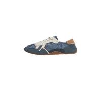 Trainingsschuh PEPE JEANS "trainers NOA DANCE W", Damen, Gr. 41, blau (schwarz denim blau), 45%Polyester, 35% Rindsvelours, 15% Polyuerethane, 5% Spaltleder, Schuhe (78887745-41) schwarz denim blau