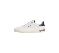 Trainingsschuh PEPE JEANS "trainers TAYLOR BREAK M", Herren, Gr. 41, weiß (sanftes weiß), 90% Baumwolle, 10% Polyurethan, Schuhe (17023858-41) sanftes weiß