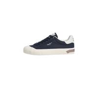 Trainingsschuh PEPE JEANS "trainers TAYLOR BREAK M", Herren, Gr. 43, blau (steel blau), 90% Baumwolle, 10% Polyurethan, Schuhe (89422559-43) steel blau