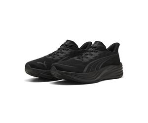 Trainingsschuh PUMA "Darter Pro 2 Laufschuhe Erwachsene", Damen, Gr. 38,5, schwarz (schwarz flat schwarz gray), Obermaterial: Synthetik, Textil. Futter: Textil. Innensohle: Textil. Laufsohle: Gummi, S