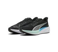 Trainingsschuh PUMA "Darter Pro Laufschuhe Erwachsene", Herren, Gr. 43, silber (schwarz silber mint melt speed blau metallic grün), Obermaterial: Textil, Synthetik; Futter: Textil; Innensohle: Textil;