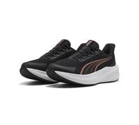 Trainingsschuh PUMA "Dasher Lite SLIPTECH™ Laufschuhe Erwachsene", Gr. 42.5, schwarz rose gold weiß metallic, Obermaterial: Textil, Synthetik; Futter: Textil; Innensohle: Textil; Laufsohle: Gummi, Sch