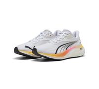 Trainingsschuh PUMA "Electrify NITRO™ 4 Laufschuhe Damen", Damen, Gr. 38,5, weiß sun stream poison pink orange, Obermaterial: Synthetik, Textil; Futter: Textil; Innensohle: Textil; Laufsohle: Syntheti