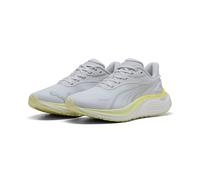 Trainingsschuh PUMA "Electrify NITRO™ 4 Laufschuhe Damen", Damen, Gr. 40.5, silber mist apple spritz gray grün lila, Obermaterial: Synthetik, Textil; Futter: Textil; Innensohle: Textil; Laufsohle: Syn