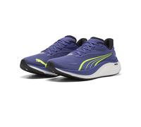Trainingsschuh PUMA "Electrify NITRO™ 4 Laufschuhe Herren", Damen, Gr. 42, gelb (blau crystal gelb alert), Obermaterial: Textil, Synthetik; Futter: Textil; Innensohle: Textil; Laufsohle: Gummi, Synthe