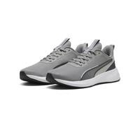 Trainingsschuh PUMA "Flyer Lite 3 Laufschuhe Erwachsene", Damen, Gr. 40, grau (gray echo shadow schwarz silber), Obermaterial: Textil, Synthetik. Futter: Textil. Innensohle: Textil. Laufsohle: Synthet