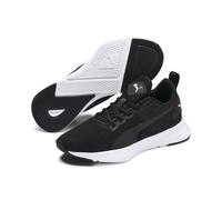 Trainingsschuh PUMA "Flyer Runner Sneakers Jugendliche", Kinder, Gr. 37,5, schwarz-weiß (schwarz, weiß), Obermaterial: Textil, Synthetik; Futter: Textil; Innensohle: Textil; Laufsohle: Synthetik, Gumm