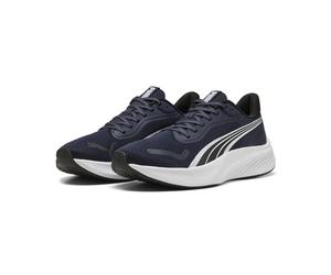Trainingsschuh PUMA "Pounce Lite Laufschuhe Erwachsene", Damen, Gr. 46, blau (navy blau), Obermaterial: Textil, Synthetik. Futter: Textil. Innensohle: Textil. Laufsohle: Gummi, Schuhe (26255665-46) na