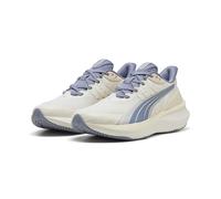 Trainingsschuh PUMA "Pulse Pro Laufschuhe Erwachsene", Gr. 40, warm weiß alpine snow gray sky, Obermaterial: Synthetik, Textil, Kuhleder; Futter: Textil; Innensohle: Textil; Laufsohle: Gummi, Schuhe (