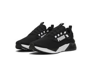 Trainingsschuh PUMA "Retaliate 3 Laufschuhe Erwachsene", Damen, Gr. 45, schwarz-weiß (schwarz, weiß), Obermaterial: Textil, Synthetik. Futter: Textil. Innensohle: Textil. Laufsohle: Synthetik, Gummi, 