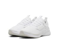 Trainingsschuh PUMA "Retaliate 3 Laufschuhe Erwachsene", Damen, Gr. 48, weiß (weiß feather gray schwarz), Obermaterial: Textil, Synthetik. Futter: Textil. Innensohle: Textil. Laufsohle: Synthetik, Gum
