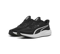 Trainingsschuh PUMA "Skyrocket Lite 2 Laufschuhe Erwachsene", Damen, Gr. 44,5, schwarz-weiß (schwarz, weiß silber metallic), Obermaterial: Synthetik, Textil. Futter: Textil. Innensohle: Textil. Laufso