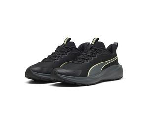 Trainingsschuh PUMA "Skyrocket Lite Trailrunning-Laufschuhe Erwachsene", Damen, Gr. 37,5, schwarz (schwarz cool schwarz gray apple spritz grün), Obermaterial: Textil, Synthetik. Futter: Textil. Innens