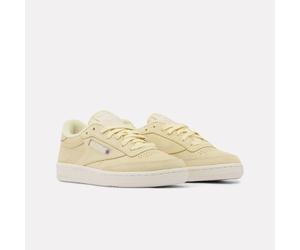 Trainingsschuh REEBOK CLASSIC "CLUB C 85", Damen, Gr. 42, chalk, rawgelb, simplebiege, Leder, Schuhe (42095352-42) chalk, rawgelb, simplebiege