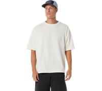 Trainingsshirt ASICS "ASICS TRACK CLUB HERITAGE RELAXED TEE", Herren, Gr. 3XL, cream, Obermaterial: 60% Baumwolle, 40% Polyester, Shirts, lockere Passform, schnell trocknendes Baumwoll-Mischgewebe (98