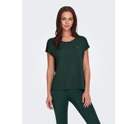 Trainingsshirt ONLY PLAY "ONPAUBREE SS LOOSE TRAIN TEE - NOOS", Damen, Gr. L, grün (scarab), Jersey, Obermaterial: 88% Polyester, 12% Elasthan, unifarben, relaxed fit normal, Rundhals, Shirts (6917520