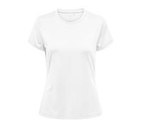 Trainingsshirt ONLY PLAY "ONPBREE LIFE ON SS REG TEE NOOS", Damen, Gr. M, weiß, Single Jersey, Obermaterial: 88% Polyester, 12% Elasthan, unifarben, regular fit normal, Rundhals, Shirts (98367746-M) w