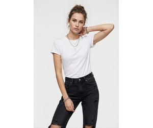 Trainingsshirt ONLY PLAY "ONPBREE LIFE ON SS REG TEE NOOS", Damen, Gr. S, weiß, Single Jersey, Obermaterial: 88% Polyester, 12% Elasthan, unifarben, regular fit normal, Rundhals, Shirts (98367746-S) w