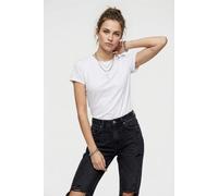 Trainingsshirt ONLY PLAY "ONPBREE LIFE ON SS REG TEE NOOS", Damen, Gr. XS, weiß, Single Jersey, Obermaterial: 88% Polyester, 12% Elasthan, unifarben, regular fit normal, Rundhals, Shirts Trainingsshir