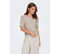 Trainingsshirt ONLY PLAY "ONPSEREN ON 2/4 REG RIB TEE NOOS", Damen, Gr. XL, string, Single Jersey, Obermaterial: 65% Polyester, 30% Viskose, 5% Elasthan, unifarben, regular fit normal, Rundhals, Shirt