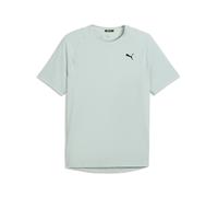 Trainingsshirt PUMA "M PWRMODE TEE", Jungen, Gr. L, grün (crme de mint), Jersey, Obermaterial: 92% Polyester, 8% Elasthan, regular fit normal, Rundhals, Shirts, Regular Fit, kurzärmelig, sportlicher S