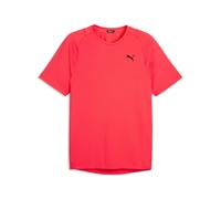 Trainingsshirt PUMA "M PWRMODE TEE", Jungen, Gr. M, pink (ultra rot), Jersey, Obermaterial: 92% Polyester, 8% Elasthan, regular fit normal, Rundhals, Shirts, Regular Fit, kurzärmelig, sportlicher Stil