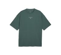 Trainingsshirt PUMA "M X HYROX LIFESTYLE TEE", Jungen, Gr. M, herb garden, Jersey, Obermaterial: 100% Baumwolle, regular fit normal, Rundhals, Shirts, regular fit, Kurzarm, Rundhalsausschnitt, für Fit