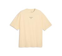 Trainingsshirt PUMA "M X HYROX LIFESTYLE TEE", Jungen, Gr. XL, buttercream, Jersey, Obermaterial: 100% Baumwolle, regular fit normal, Rundhals, Shirts, regular fit, Kurzarm, Rundhalsausschnitt, für Fi
