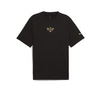 Trainingsshirt PUMA "Melo Alwayz On 1 Basketballshirt Herren", Herren, Gr. L, schwarz, Obermaterial: 100% Baumwolle; Rippe: 70% Baumwolle, 30% Polyester, clean, oversize, Rundhals, Shirts (62882533-L)