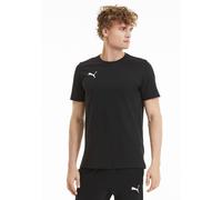 Trainingsshirt PUMA "TEAMGOAL 23 CASUALS TEE", Herren, Gr. S, schwarz (puma schwarz), Jersey, Obermaterial: 100% Baumwolle, unifarben, slim fit normal, Rundhals, Shirts, Slim fit Passform, Kurzarm, fü