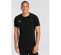 Trainingsshirt PUMA "TEAMGOAL CASUALS TEE", Herren, Gr. S, schwarz-weiß (puma schwarz, puma weiß), Jersey, Obermaterial: 100% Baumwolle, unifarben, regular fit normal, Rundhals, Shirts, gerader Abschl
