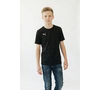 Trainingsshirt PUMA "TEAMGOAL CASUALS TEE JR", Jungen, Gr. 140, puma schwarz, puma weiß, Jersey, Obermaterial: 100% Baumwolle, unifarben, regular fit normal, Rundhals, Shirts, für Jugendliche, Kurzarm