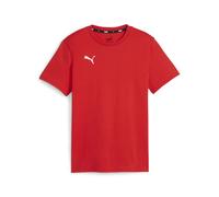 Trainingsshirt PUMA "TEAMGOAL CASUALS TEE JR", Jungen, Gr. 152, puma rot, puma weiß, Jersey, Obermaterial: 100% Baumwolle, unifarben, regular fit normal, Rundhals, Shirts, für Jugendliche, Kurzarm, fü
