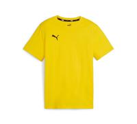 Trainingsshirt PUMA "TEAMGOAL CASUALS TEE JR", Jungen, Gr. 164, faster gelb, puma schwarz, Jersey, Obermaterial: 100% Baumwolle, unifarben, regular fit normal, Rundhals, Shirts, für Jugendliche, Kurza