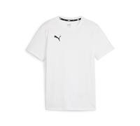 Trainingsshirt PUMA "TEAMGOAL CASUALS TEE JR", Jungen, Gr. 164, puma weiß, puma schwarz, Jersey, Obermaterial: 100% Baumwolle, unifarben, regular fit normal, Rundhals, Shirts, für Jugendliche, Kurzarm