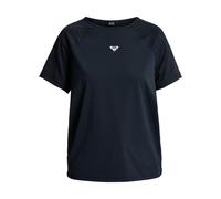 Trainingsshirt ROXY "Move Free Mesh", Damen, Gr. M, anthrazit, 80% recyceltem Polyester, 20% Elasthan, Shirts (23367731-M) anthrazit