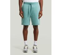 Trainingsshorts G-STAR "Premium Core Sweater Shorts", Herren, Gr. L, mineral blau, Obermaterial: 55% Baumwolle, 45% Polyester, Hosen (26869269-L) mineral blau