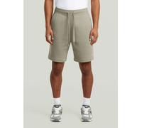 Trainingsshorts G-STAR "Premium Core Sweater Shorts", Herren, Gr. M, elephant skin, Obermaterial: 55% Baumwolle, 45% Polyester, Hosen (85827752-M) elephant skin