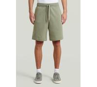 Trainingsshorts G-STAR "Premium Core Sweater Shorts", Herren, Gr. XS, grün (lt orphus), Obermaterial: 55% Baumwolle, 45% Polyester, Hosen (43460008-XS) lt orphus