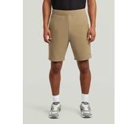 Trainingsshorts G-STAR "Structured Jersey Short", Herren, Gr. XS, beige (safari), Obermaterial: 64% Polyester, 34% Baumwolle, 2% Elasthan, Hosen (91291665-XS) safari