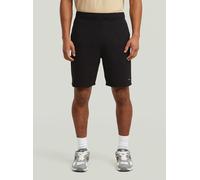 Trainingsshorts G-STAR "Structured Jersey Shorts", Herren, Gr. S, schwarz (dk schwarz), Obermaterial: 64% Polyester, 34% Baumwolle, 2% Elasthan, Hosen (74774865-S) dk schwarz