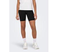 Trainingsshorts ONLY PLAY "ONPJAM-SANA-3 XHW SHORTS NOOS", Damen, Gr. S (36), N-Gr, schwarz, Jersey, Obermaterial: 80% Nylon, 20% Elasthan, unifarben, skinny fit knielang, Hosen Trainingsshorts (60177