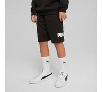 Trainingsshorts PUMA "ESS NO. 1 LOGO SHORTS TR B", Jungen, Gr. 140, N-Gr, schwarz (puma schwarz), Sweatware, Obermaterial: 68% Baumwolle, 32% Polyester, bedruckt, regular fit ca. Mitte Knie, Hosen, mi