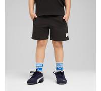 Trainingsshorts PUMA "ESS NO. 1 LOGO SHORTS TR PS", Jungen, Gr. 122, N-Gr, schwarz (puma schwarz), Sweatware, Obermaterial: 68% Baumwolle, 32% Polyester, unifarben, regular fit ca. Mitte Knie, Hosen,