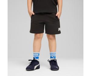 Trainingsshorts PUMA "ESS NO. 1 LOGO SHORTS TR PS", Jungen, Gr. 122, N-Gr, schwarz (puma schwarz), Sweatware, Obermaterial: 68% Baumwolle, 32% Polyester, unifarben, regular fit ca. Mitte Knie, Hosen,